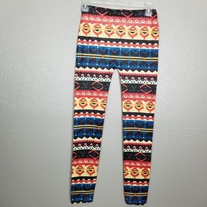 Just One NWOT Girl's Tribal Print Leggings M